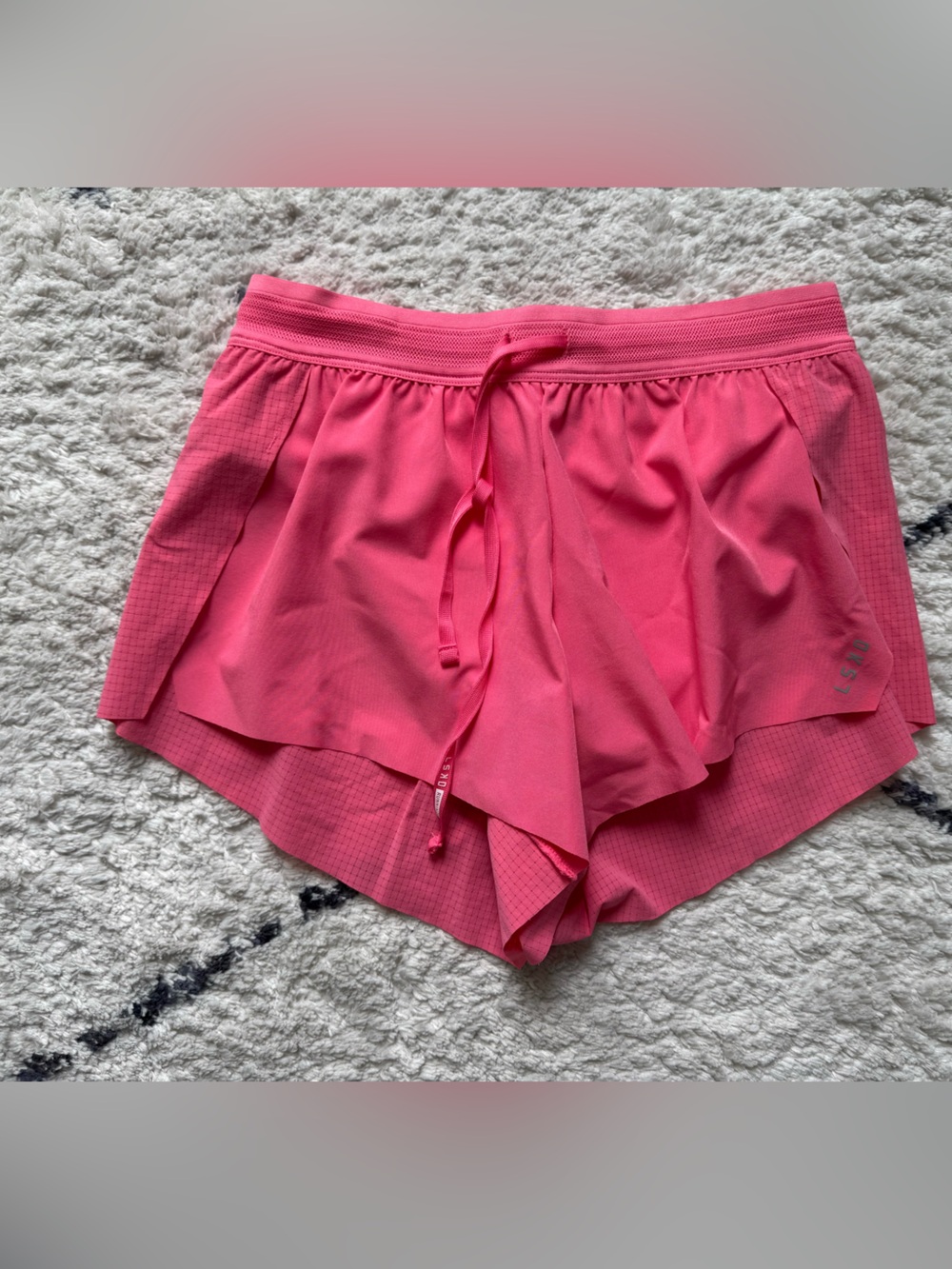 LSKD Accelerate 3” Mid-Rise Running Shorts - Pink
